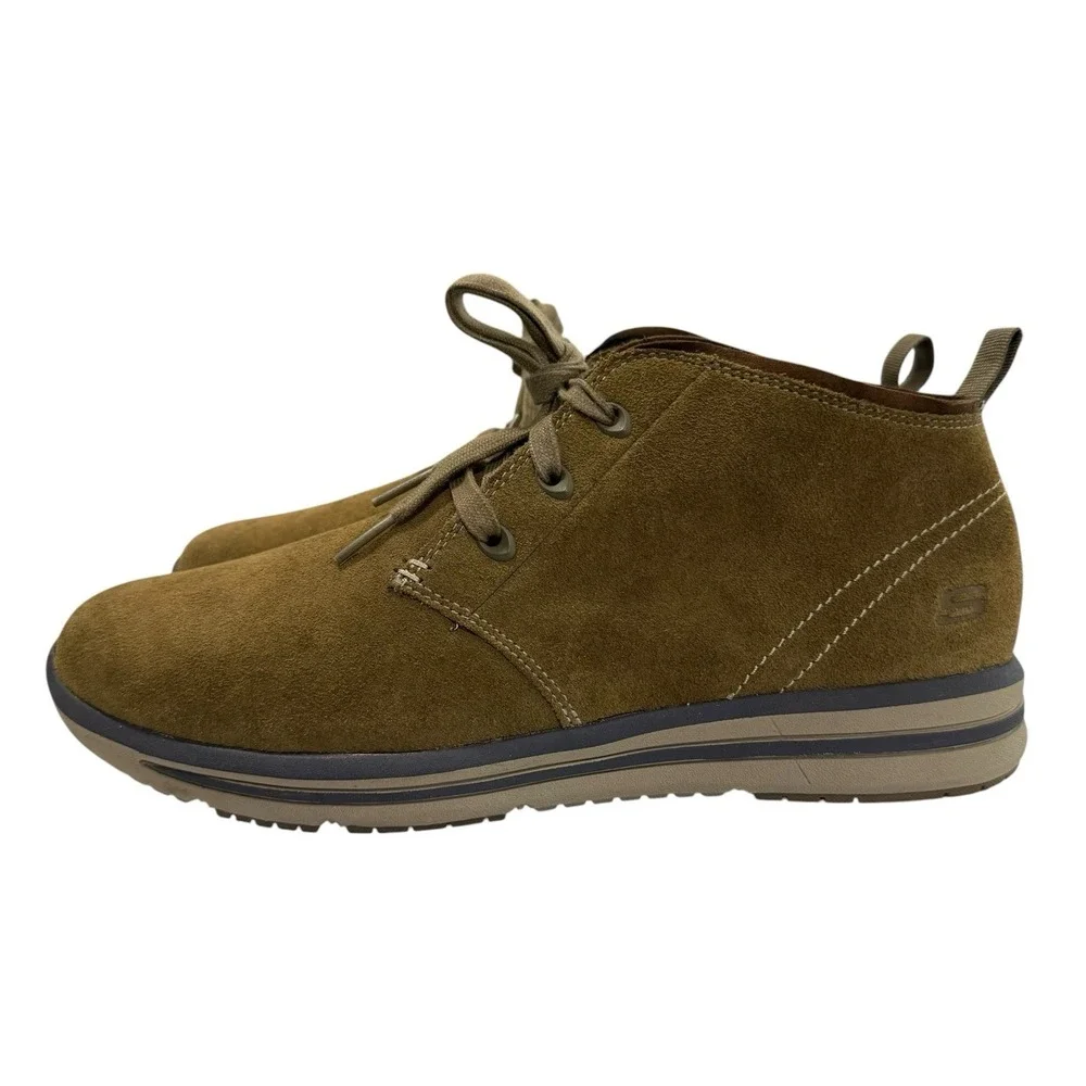Skechers Doren Boots Men's 10.5 - Brown Marcin Relaxed Fit Suede Leather